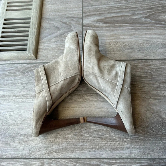 Massimo Baldi Taupe Suede Leather Mules Made in Italy - Picture 9 of 13